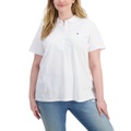 Plus Size Short Sleeve Polo Shirt