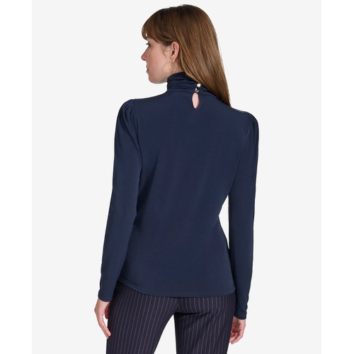 타미힐피거 Womens Long-Sleeve Turtleneck