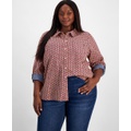 Plus Size T-Bar Utility Shirt