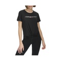 Womens Knot Front Logo T-Shirt