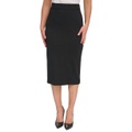 Womens Ponte Pencil Midi Skirt