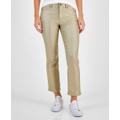 Womens Tribeca Foil Straight-Leg Jeans