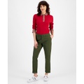 Womens Hampton Straight-Leg Cuffed Pants