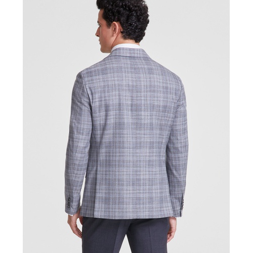 타미힐피거 Mens Modern-Fit Plaid Sport Coat