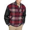 Mens Wool Mix Logo Varsity Jacket