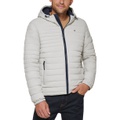 Mens Stretch Quilted Hooded Jacket