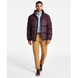 Mens Mixed-Media Puffer Jacket