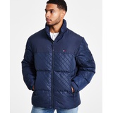 Mens Mixed-Media Puffer Jacket