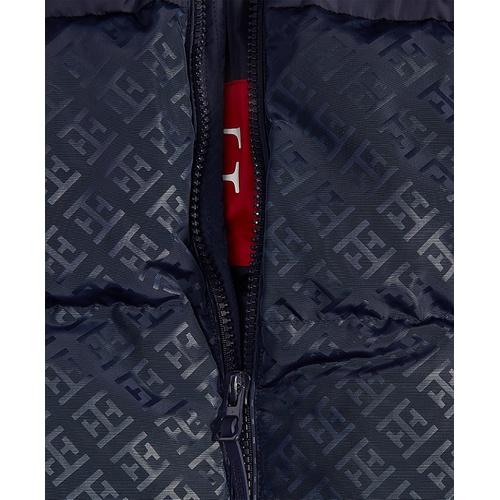 타미힐피거 Mens Mixed-Media Puffer Jacket