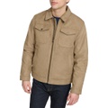 Mens Faux Suede Trucker Jacket