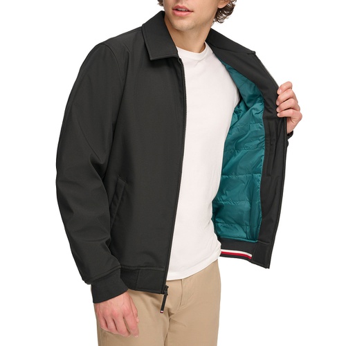 타미힐피거 Mens Classic Soft-Shell Bomber Jacket