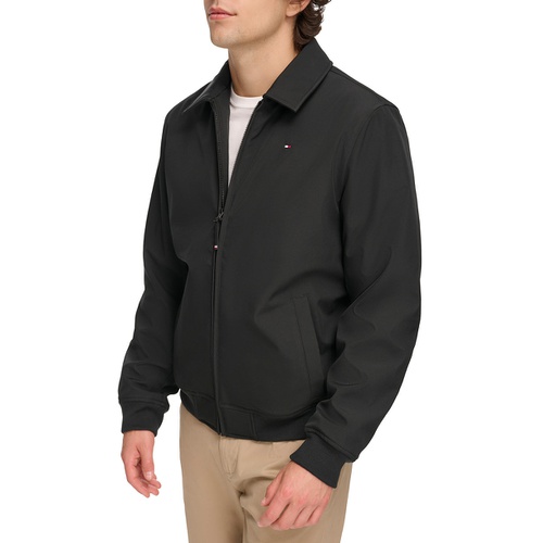 타미힐피거 Mens Classic Soft-Shell Bomber Jacket