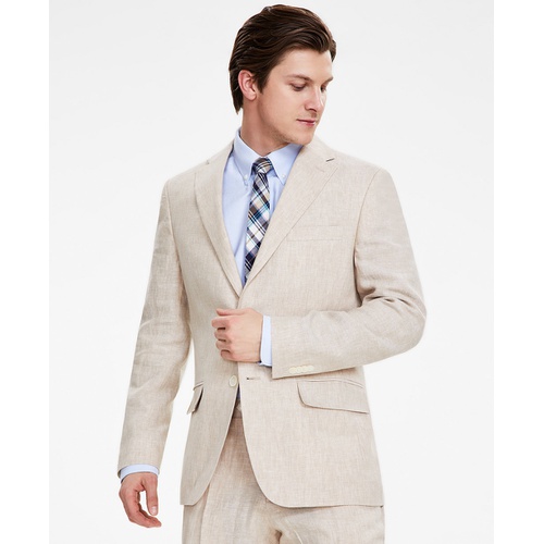 타미힐피거 Mens Modern-Fit Linen Sport Coat