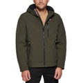 Mens Sherpa Lined Softshell Hooded Jacket