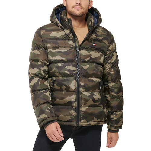 타미힐피거 Mens Quilted Puffer Jacket