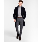 Mens Addison Wool-Blend Trim Fit Overcoat