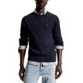 Mens Classic Cable Crewneck Sweater