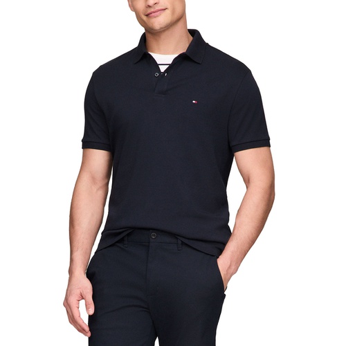 타미힐피거 Mens Regular-Fit Liquid Cotton Polo Shirt