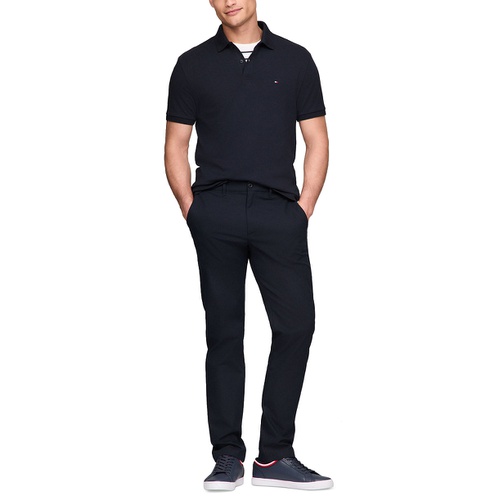 타미힐피거 Mens Regular-Fit Liquid Cotton Polo Shirt