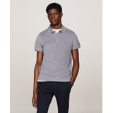 Mens Slim-Fit Mouline Oxford Polo Shirt