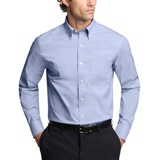 Mens Regular Fit Wrinkle Resistant Stretch Dress Shirt