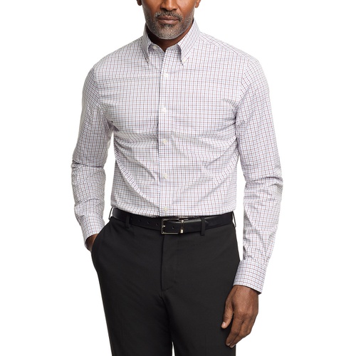 타미힐피거 Mens Regular Fit Wrinkle Resistant Stretch Dress Shirt