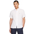 Mens Regular-Fit Linen Short-Sleeve Shirt