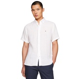 Mens Regular-Fit Linen Short-Sleeve Shirt