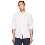 Mens Pigment-Dyed Button-Down Long Sleeve Shirt