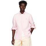 Mens Pigment-Dyed Button-Down Long Sleeve Shirt