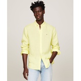 Mens Pigment-Dyed Button-Down Long Sleeve Shirt