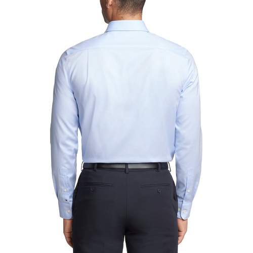 타미힐피거 Mens Regular Fit TH Flex Essentials Wrinkle Free Stretch Dress Shirt