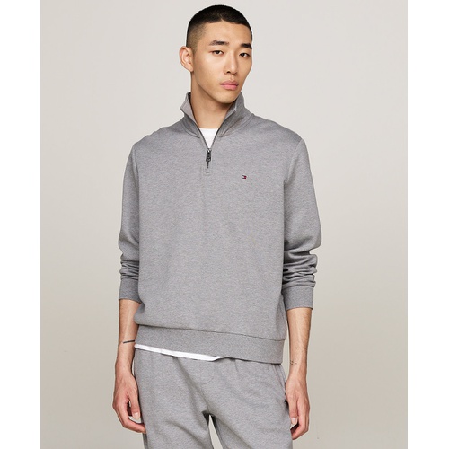 타미힐피거 Mens Essential Intechno Knit Regular-Fit 1/4-Zip Sweatshirt