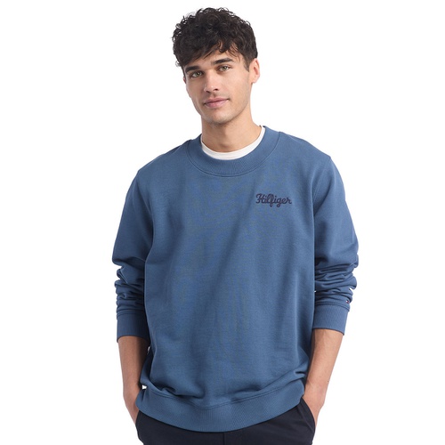 타미힐피거 Mens Stitch Logo Sweatshirt