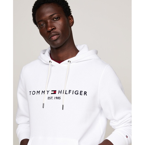 타미힐피거 Mens Embroidered Logo Hoodie