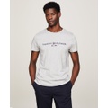 Mens Embroidered Logo Slim-Fit Crewneck T-Shirt