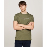 Mens Embroidered Logo Slim-Fit Crewneck T-Shirt