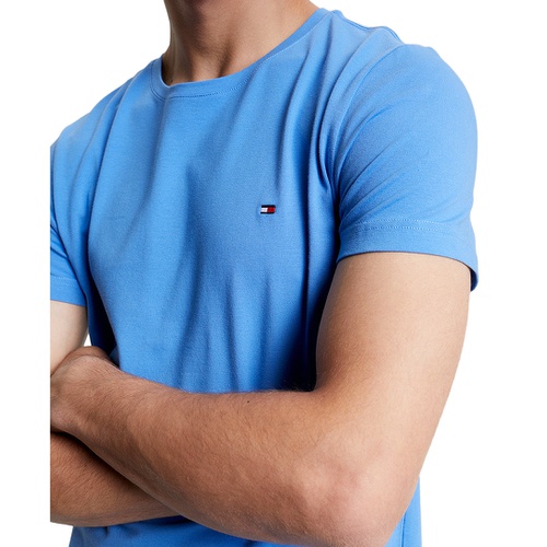 타미힐피거 Mens Stretch Cotton Slim-Fit T-Shirt