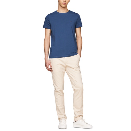 타미힐피거 Mens Stretch Cotton Slim-Fit T-Shirt