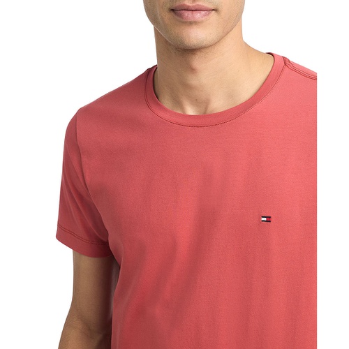 타미힐피거 Mens Stretch Cotton Slim-Fit T-Shirt