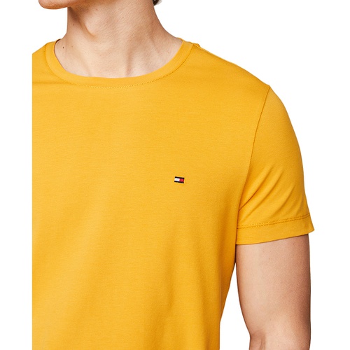 타미힐피거 Mens Stretch Cotton Slim-Fit T-Shirt