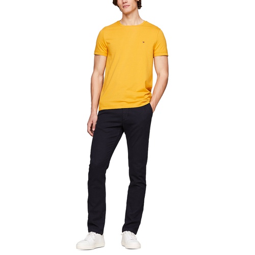 타미힐피거 Mens Stretch Cotton Slim-Fit T-Shirt