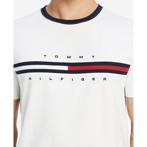 타미힐피거 Mens Tino Logo Short Sleeve T-Shirt