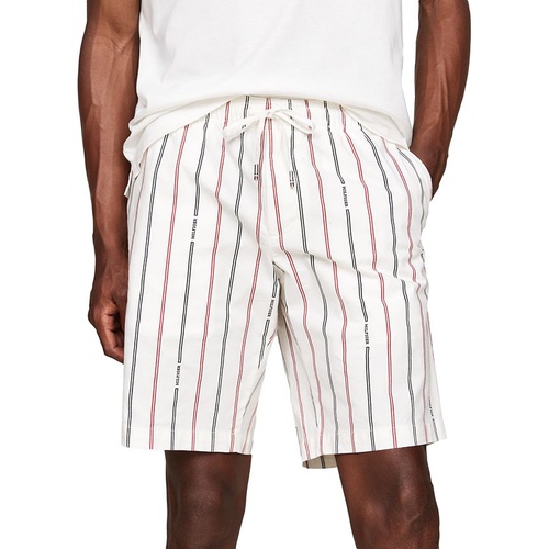 타미힐피거 Mens Brooklyn Straight Fit Foulard Striped 9 Shorts