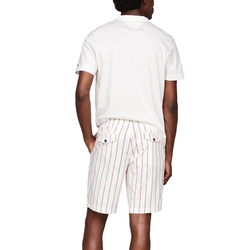 타미힐피거 Mens Brooklyn Straight Fit Foulard Striped 9 Shorts