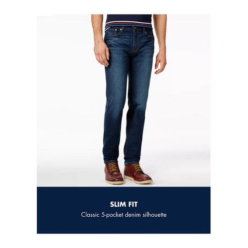 타미힐피거 Tommy Hilfiger Mens Slim-Fit Stretch Jeans