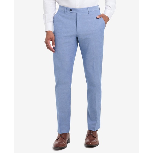 타미힐피거 Mens Modern-Fit Solid Cotton Pants