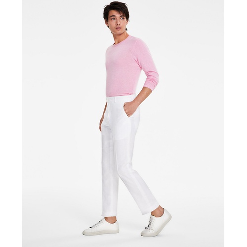 타미힐피거 Mens Modern-Fit Linen Pants