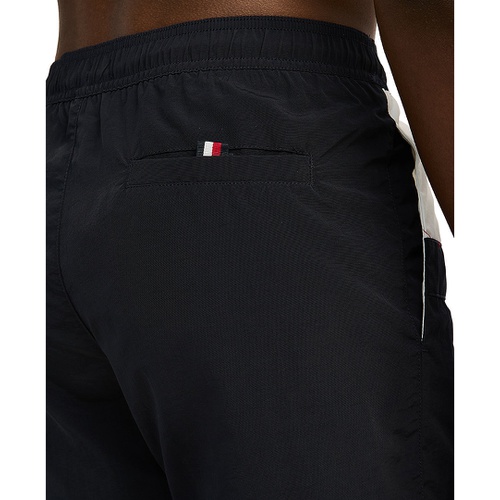 타미힐피거 Mens Long Drawstring Flag 7 Swim Trunks