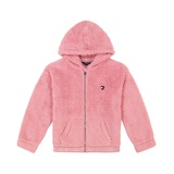 Baby Girl Minky Zip Front Hoodie